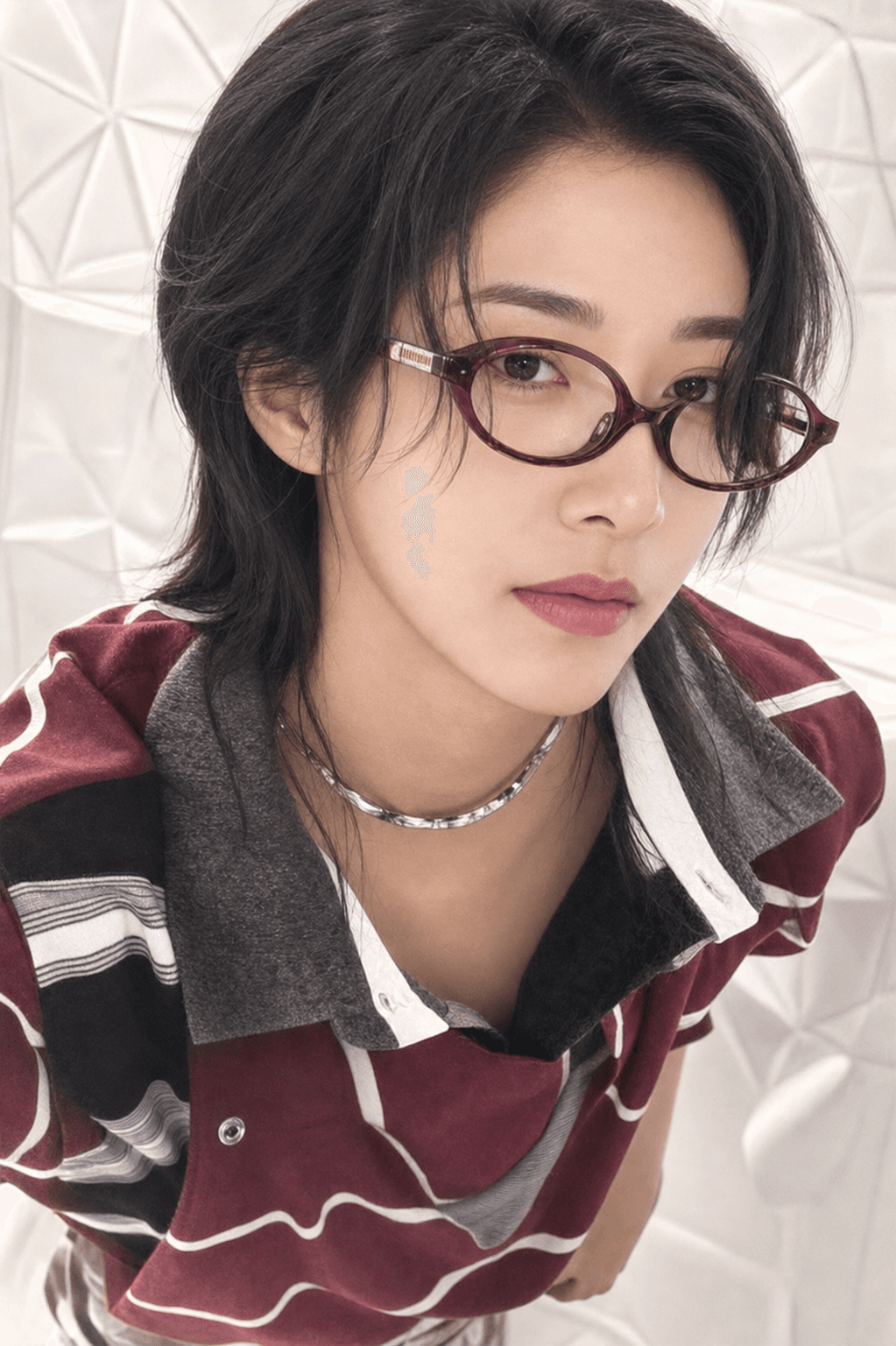 Album Burgundy Angle finished photocard template