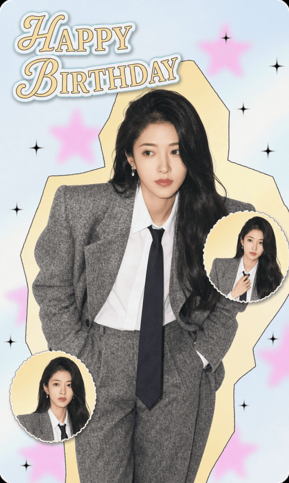 Birthday template preview: Pastel Cutout
