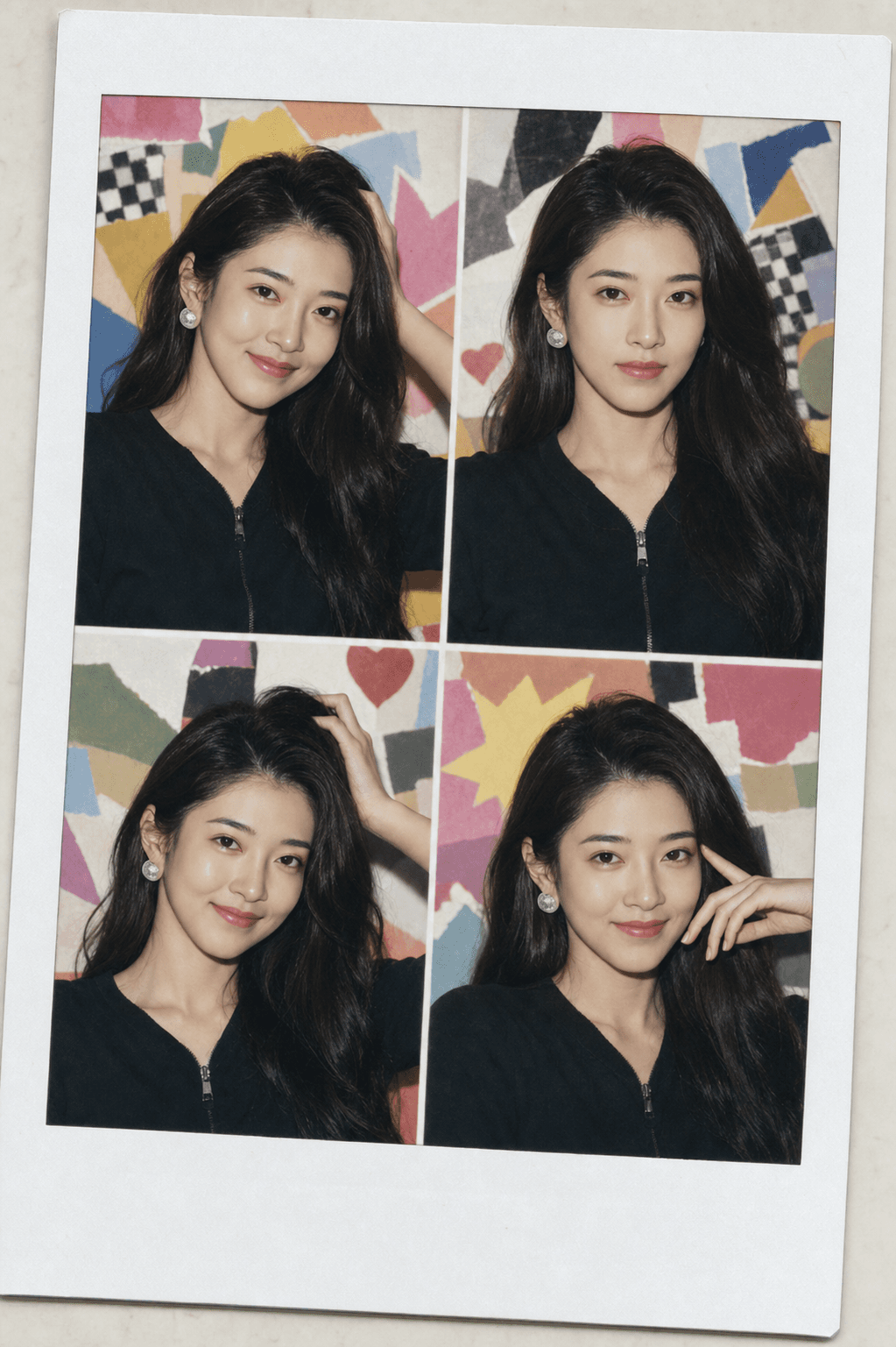 Photobooth template preview: Color Collage