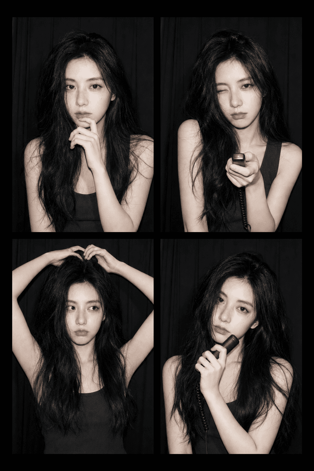 Dark Curtain photobooth template preview